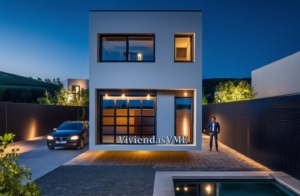 Casa entre medianeras con garaje