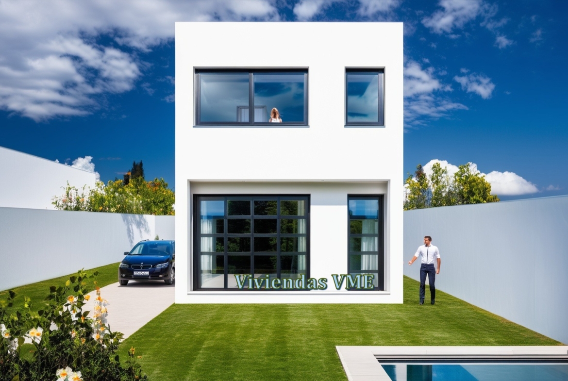 Casa entre MEDIA medianeras con garaje